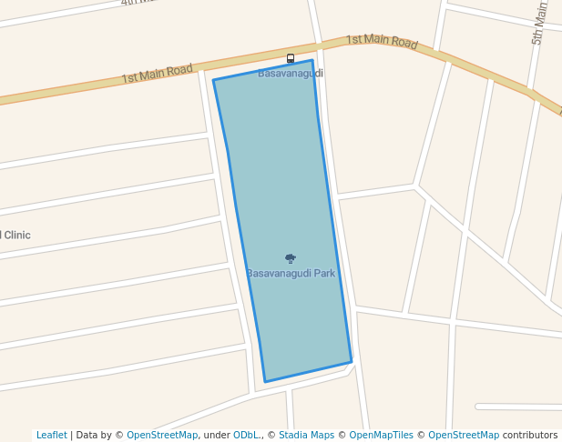 walking in Basavanagudi Park map in Mysuru
