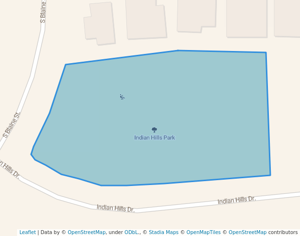 walking in Indian Hills Park map in Moscow