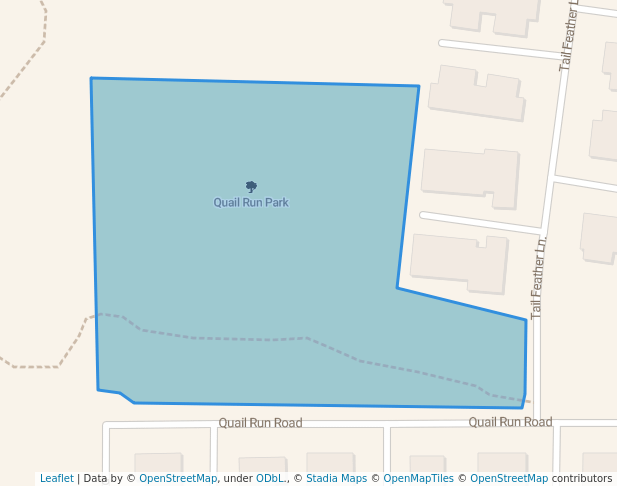walking in Quail Run Park map in Bozeman