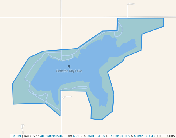 walking in Sabetha City Lake map in Sabetha