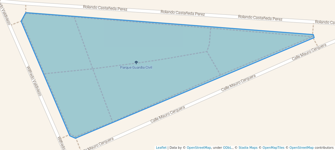 walking in Parque Guardia Civil map in Chiclayo