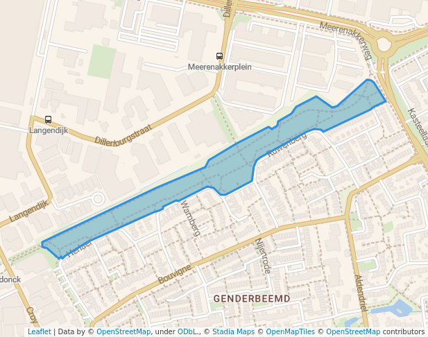 walking in Nelson Mandelapark map in Eindhoven