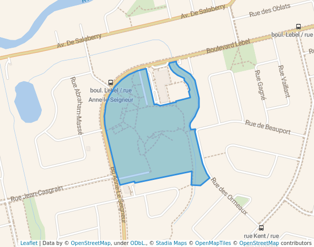 walking in Parc des Patriotes map in Chambly