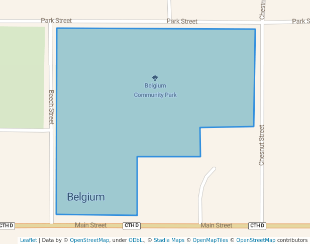 walking in Belgium Community Park map in Belgium