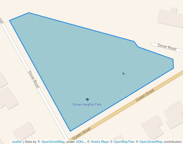 walking in Dover Heights Park map in Cornwall