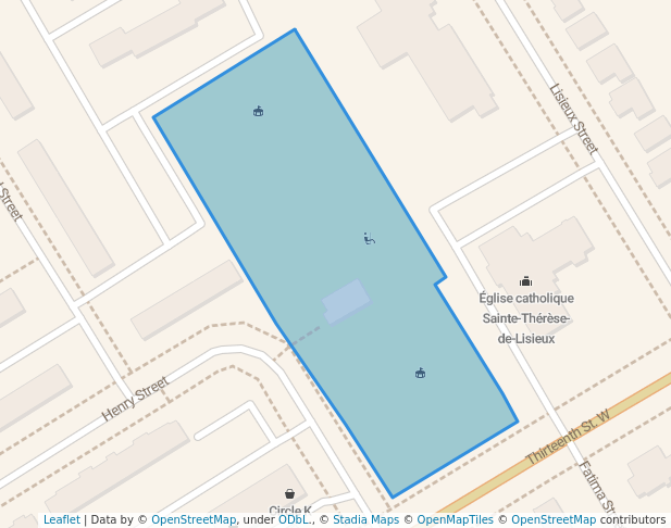 walking in Broadview Park map in Cornwall