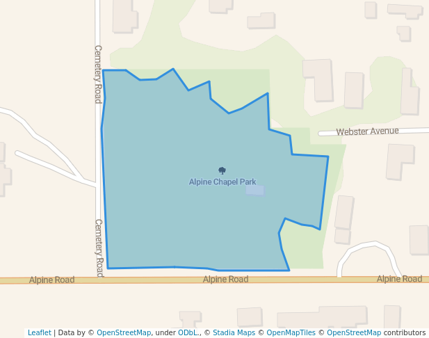 walking in Alpine Park map in Monroe