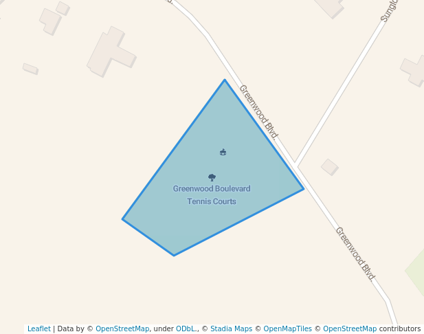 walking in Greenwood Boulevard Tennis Courts map in Ōtaki