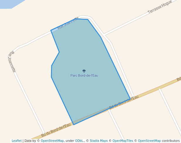 walking in Parc Bord-de-l'Eau map in Salaberry-de-Valleyfield