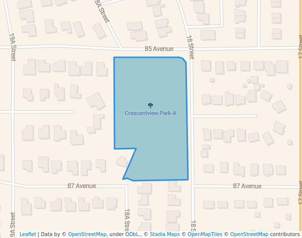 walking in Crescentview Park-A map in Dawson Creek