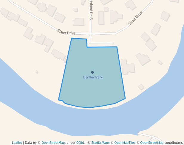 walking in Bentley Park map in Fairbanks