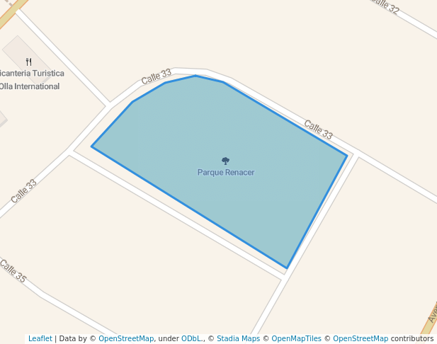 walking in Parque Renacer map in Comas