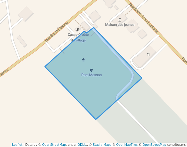 walking in Parc Masson map in Mirabel