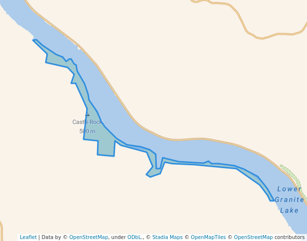 walking in Knoxway Canyon Habitat Management Unit Recreation Area map in Colton
