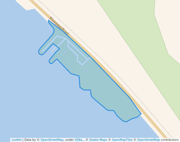 walking in Blyton Landing Recreation Area map in Colton