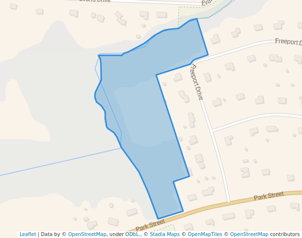 walking in Lucaya Estates Conservation Area map in Wilmington