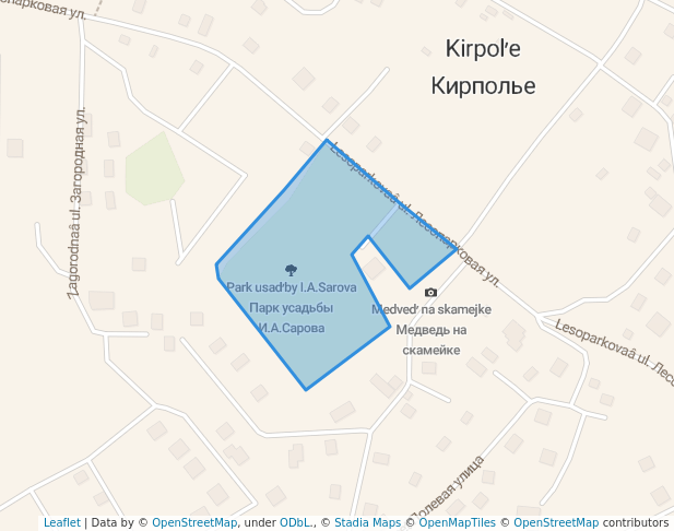 Парк усадьбы И.А.Сарова