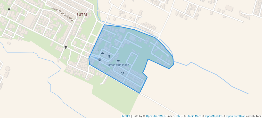 walking in taman sutri indah map in Banyuwangi