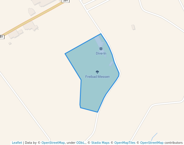 walking in Freibad Messen map in Messen