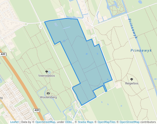 walking in Landgoed Donglust map in Oranjewoud