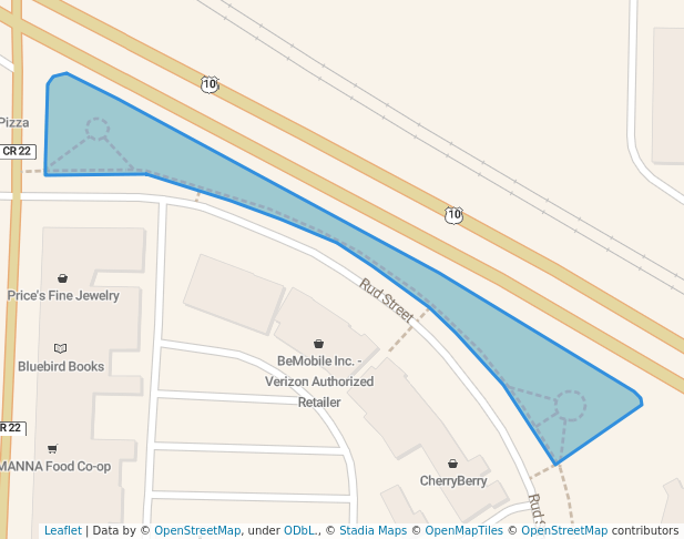 walking in Veteran's Memorial Park map in Detroit Lakes