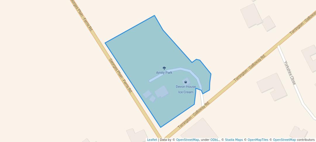 walking in Amity Park map in Hertford