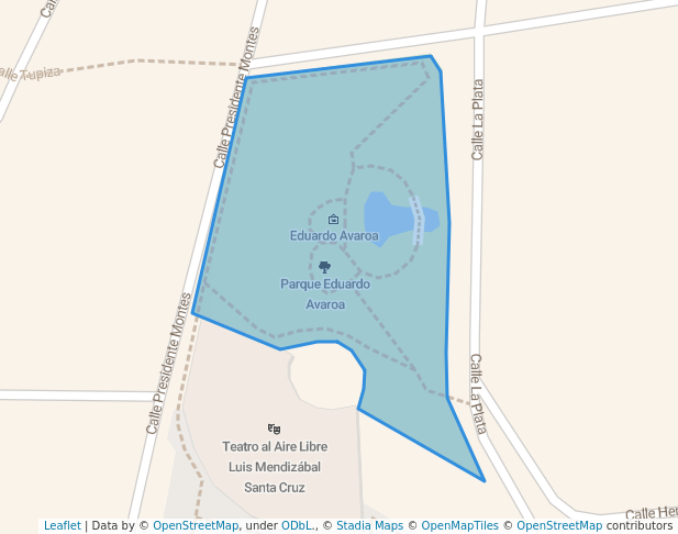 walking in Parque Eduardo Avaroa map in Oruro