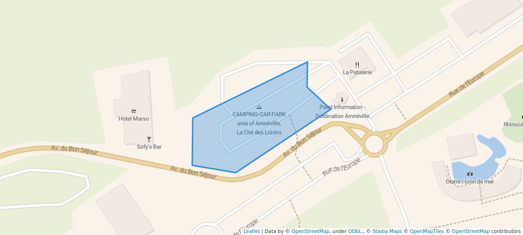 walking in Aire de camping car map in Amnéville