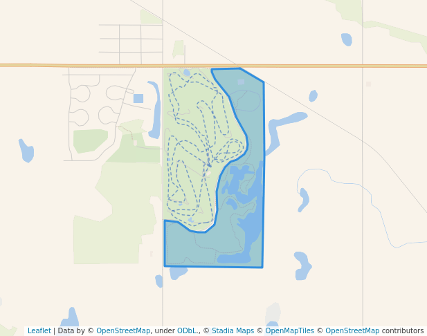 walking in Cardiff Park map in Rivière Qui Barre