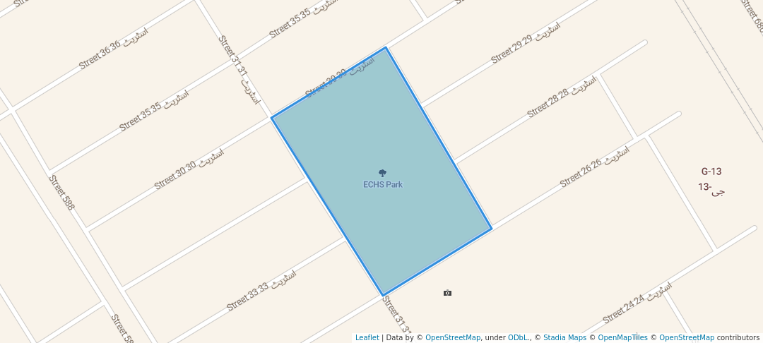 walking in ECHS Park map in Islamabad