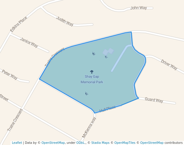 walking in Shay Gap Memorial Park map in South Hedland