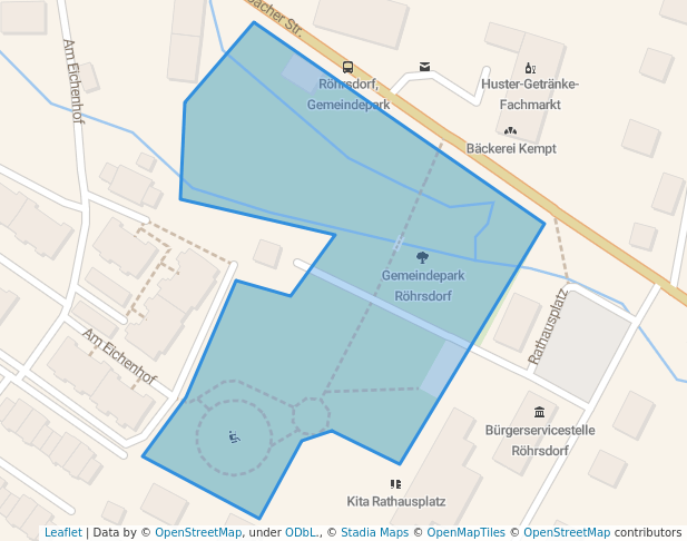 walking in Gemeindepark Röhrsdorf map in Chemnitz