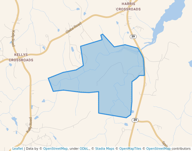 walking in Crooked Run Wildlife Management Area map in Henderson