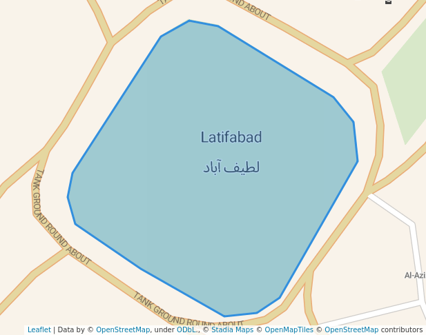 walking in Baby Afza Family Park map in Hyderabad