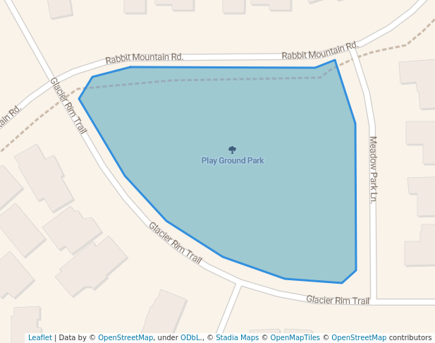 walking in Play Ground Park map in Broomfield