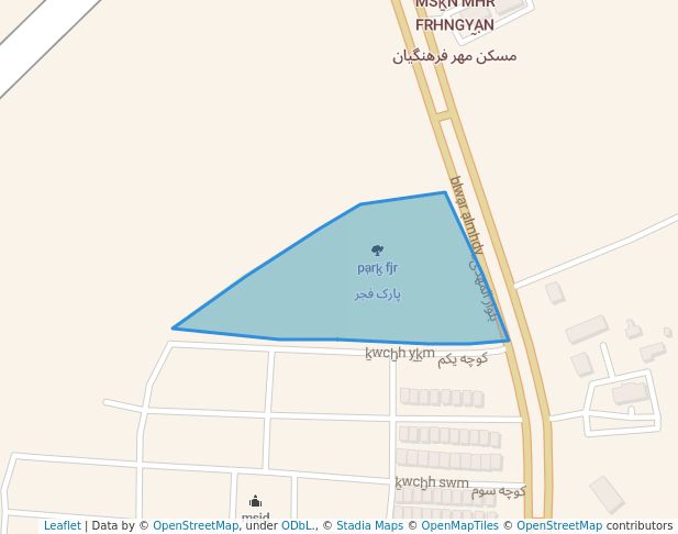 پارک فجر in Minab | Map and Routes
