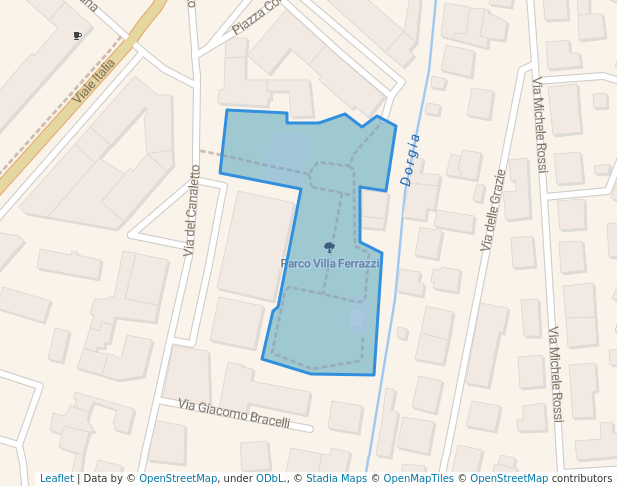 walking in Parco Villa Ferrazzi map in La Spezia