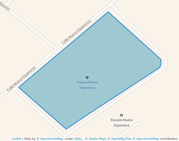 walking in Parque Nueva Esperanza map in Siquirres