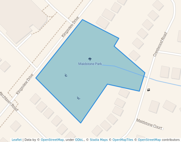 walking in Maidstone Park map in Bolton