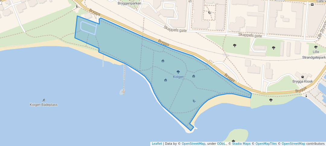 walking in Koigen map in Hamar