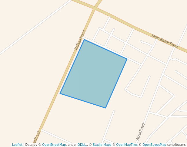 walking in Jinnah Park map in Shorkot Cantonment
