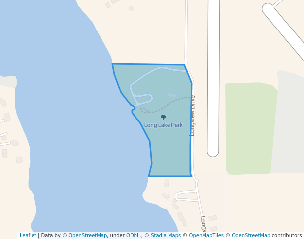 walking in Long Lake Park map in Detroit Lakes