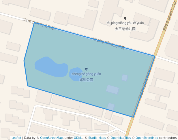 walking in 郑和公园 map in Nan Jing Shi