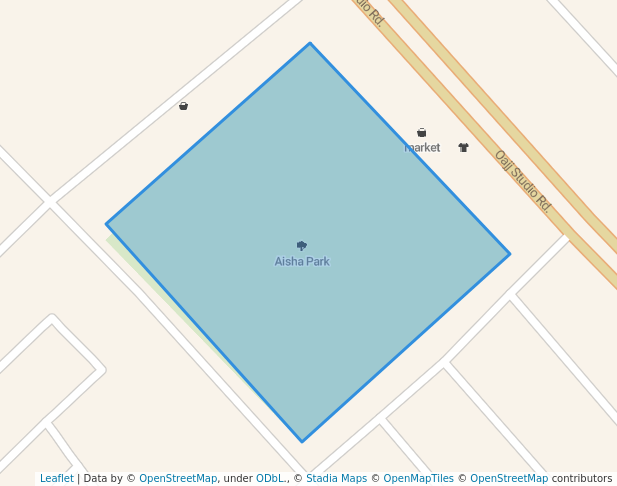 walking in Aisha Park map in Hyderabad