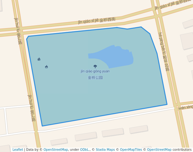 walking in 金桥公园 map in Tai Yuan Shi