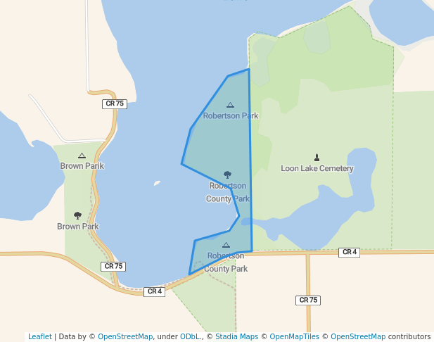 walking in Robertson County Park map in Jackson