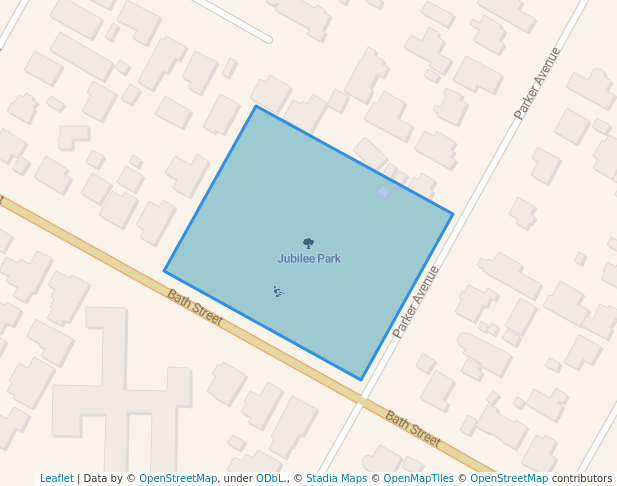 walking in Jubilee Park map in Levin