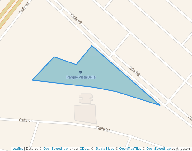 walking in Parque Vista Bella map in Maracaibo