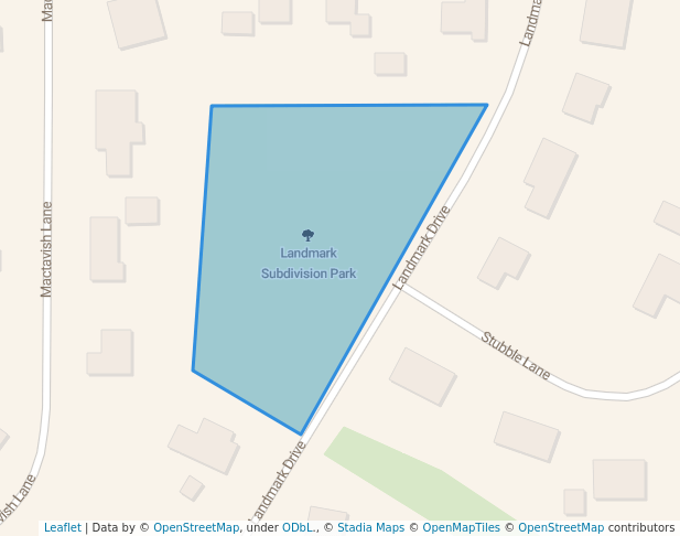 walking in Landmark Subdivision Park map in Belgrade