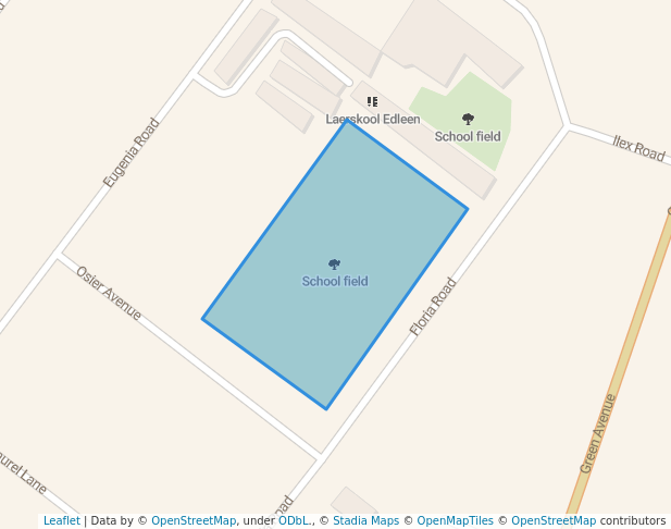 walking in School field map in Kempton Park